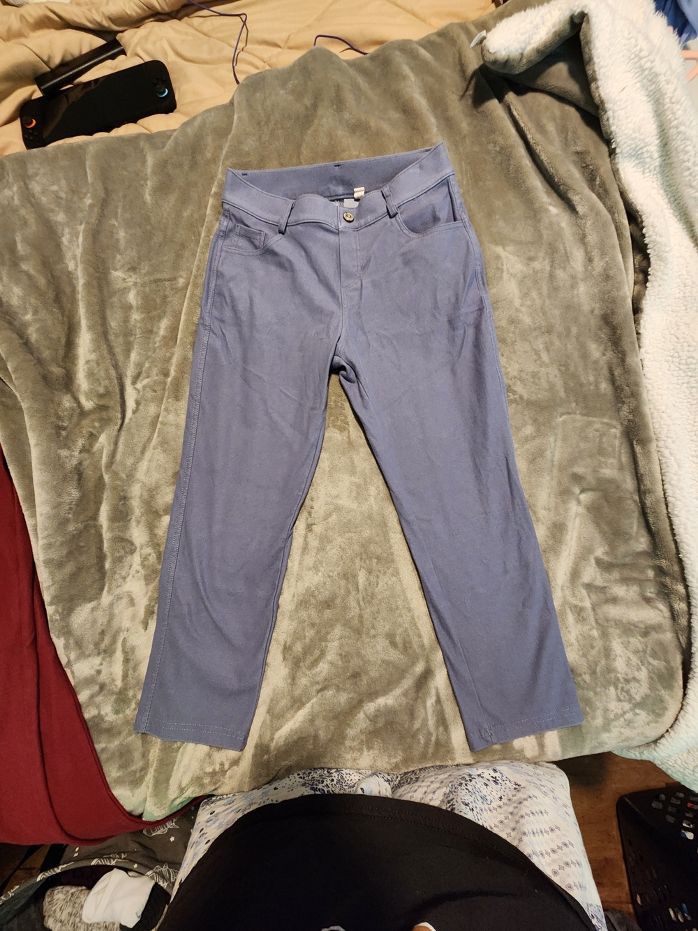 Yelete Light Blue Slim Capri Jeggings